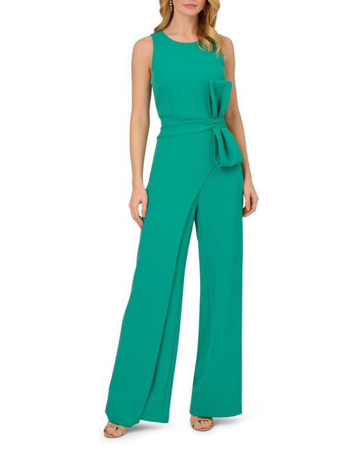 Adrianna Papell Bow Detail Sleeveless Wide Leg Jumpsuit