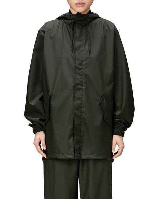 Rains Fishtail Hooded Waterproof Rain Jacket