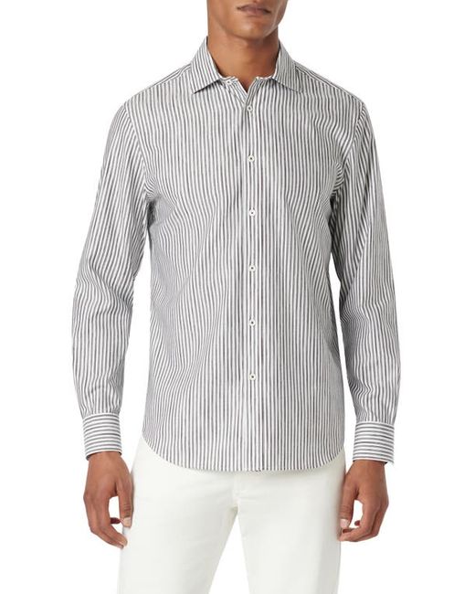 Bugatchi Axel Shaped Fit Woven Button-Up Shirt