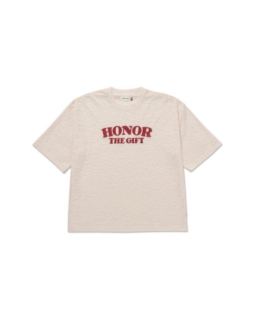 Honor The Gift Stripe Boxy Logo Graphic T-Shirt