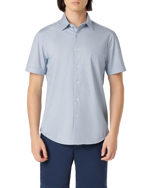 Bugatchi Miles OoohCotton Short Sleeve Button-Up Shirt