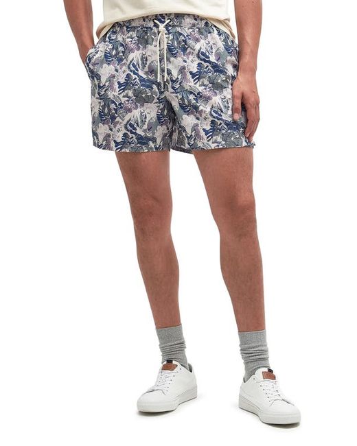 Barbour Hindle Floral Logo Embroidered Swim Trunks