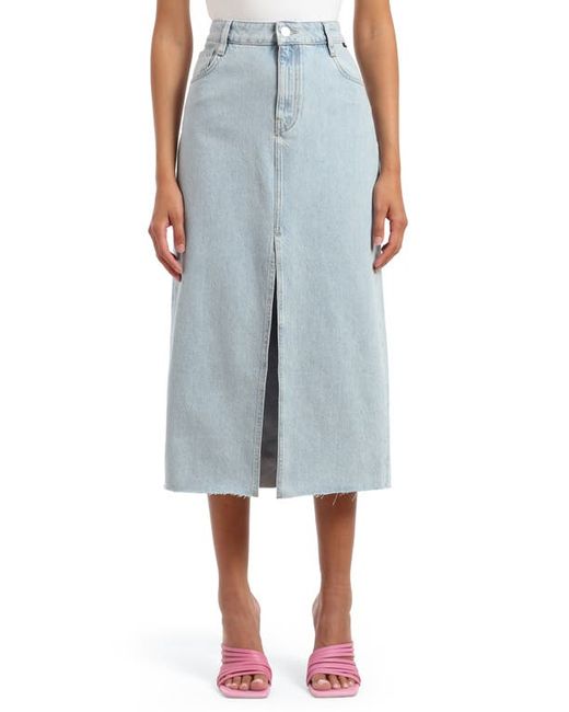 Mavi Jeans Marin Raw Hem Midi Skirt