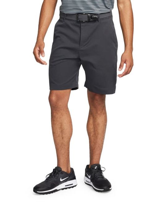 Nike Golf Dri-FIT 8-Inch Water Repellent Chino Golf Shorts Dark Smoke Grey/Black