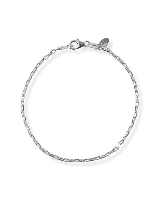 Argento Vivo Sterling Silver Paper Clip Chain Bracelet
