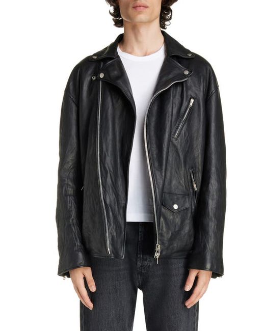 Acne Studios Oversize Leather Motorcycle Jacket