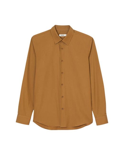 Sandro New Seamless Solid Cotton Button-Up Shirt