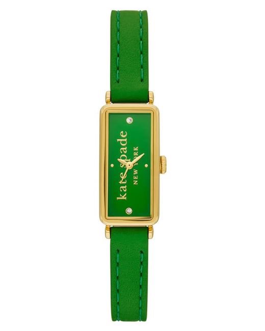 Kate Spade New York rosedale leather strap watch 32mm Gold