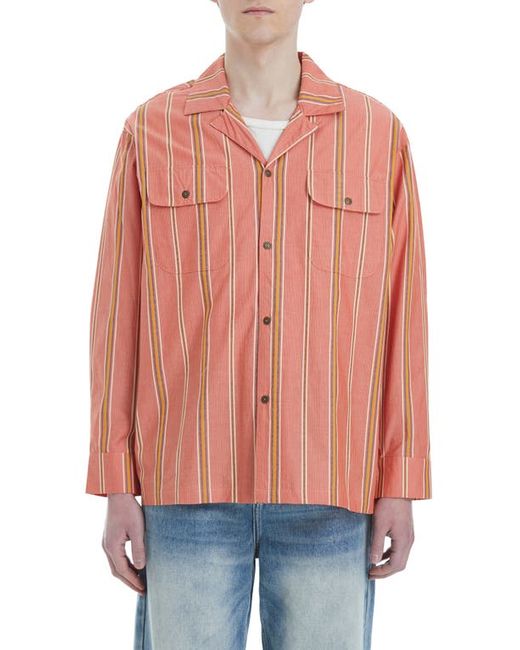 Found Stripe Cotton Button-Up Shirt