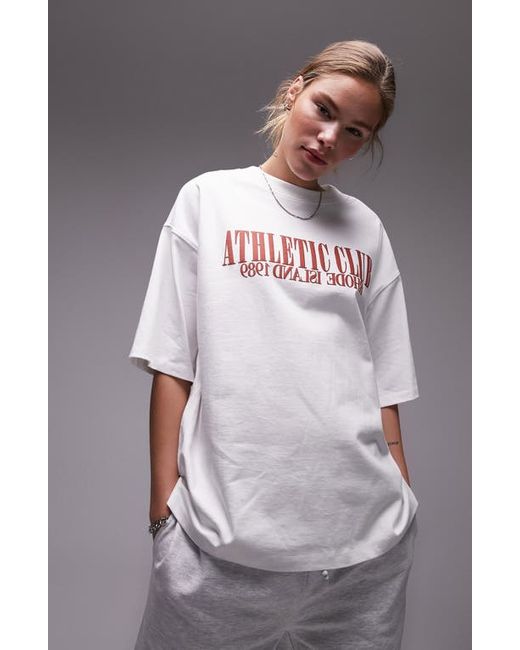 TopShop Athletic Club Oversize Graphic T-Shirt