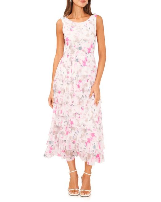 Vince Camuto Floral Tiered Ruffle Dress