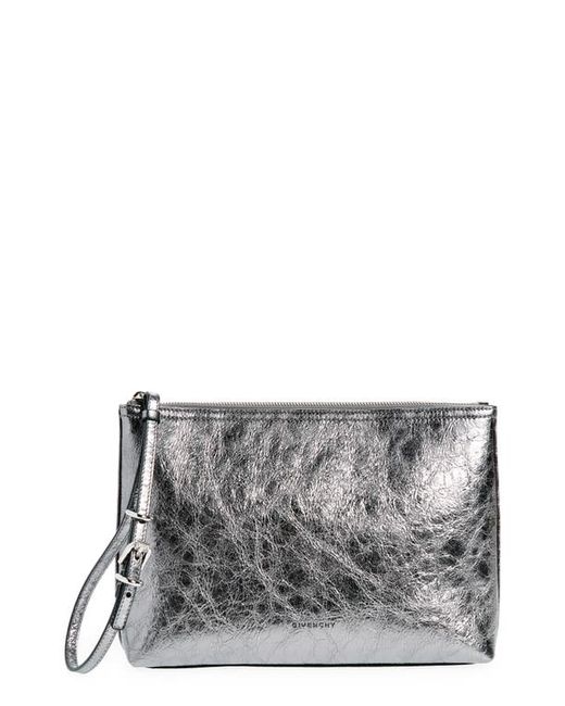 Givenchy Voyou Metallic Leather Travel Pouch