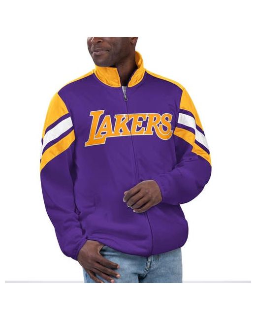 G-iii Sports By Carl Banks Los Angeles Lakers Game Ball Full-Zip Track Jacket