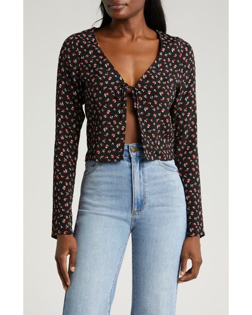 Rolla’s Rollas Maggie Floral Tie Front Top