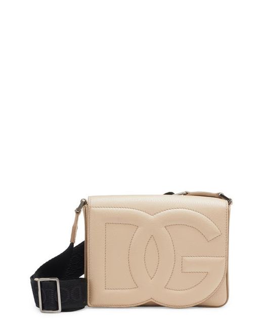 Dolce & Gabbana DG Logo Flap Leather Crossbody Bag