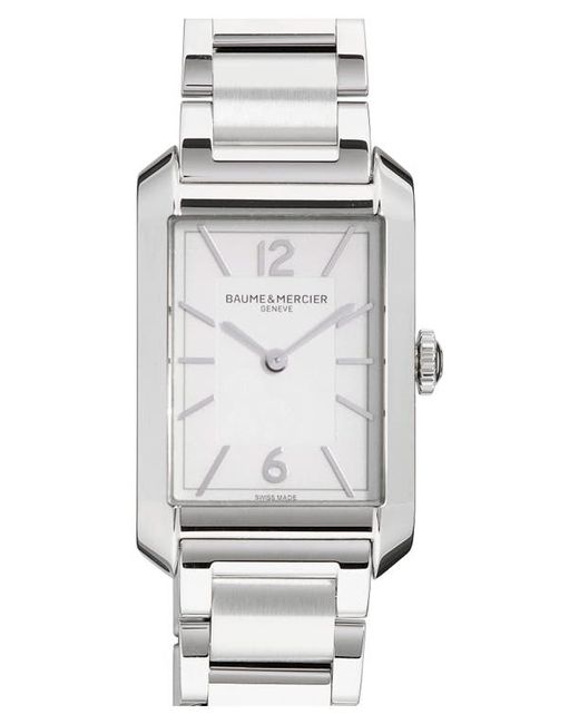 Baume & Mercier Hampton Bracelet Watch 43mm Opaline White