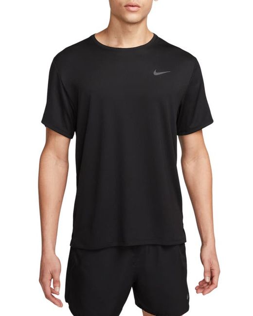 Nike Dri-FIT UV Miler Short Sleeve Running Top Reflective Silv