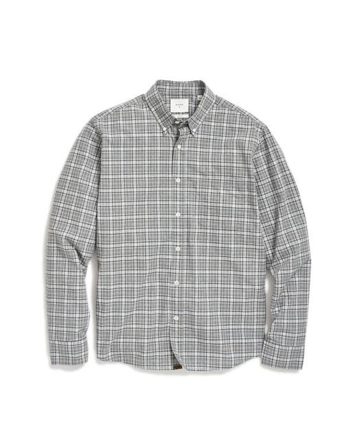 Billy Reid Tuscumbia Mélange Plaid Cotton Button-Down Shirt