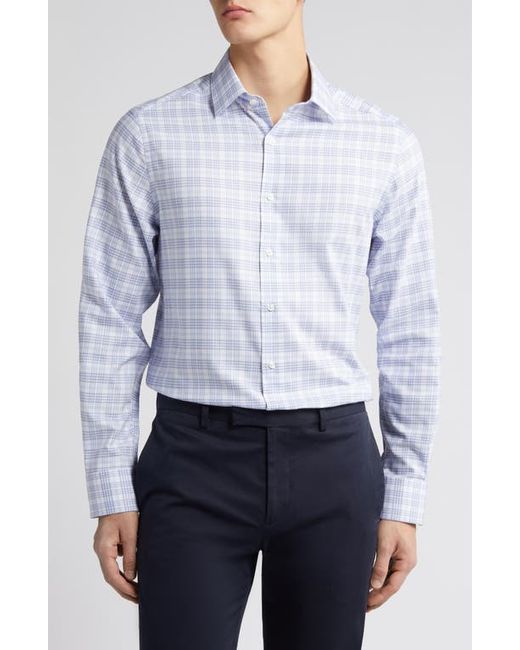 Scott Barber Dobby Plaid Button-Up Shirt