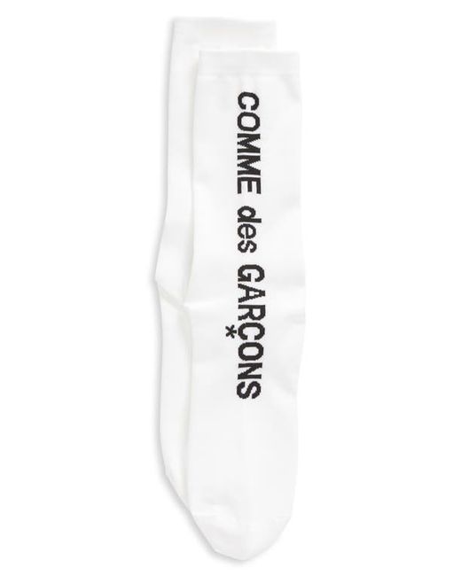 Comme Des Garçons Logo Crew Socks