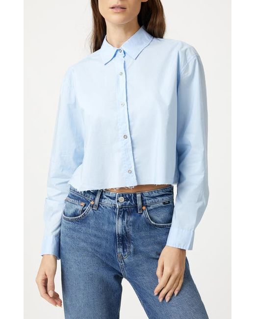 Mavi Jeans Kentucky Raw Hem Cotton Button-Up Shirt