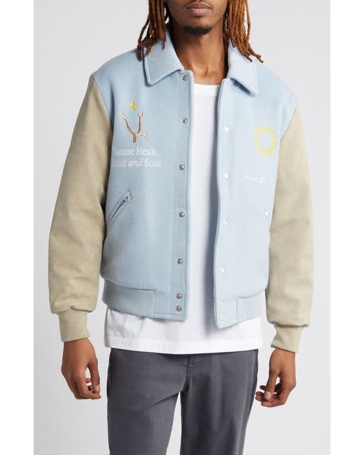 Krost Coastal Wool Blend Varsity Jacket