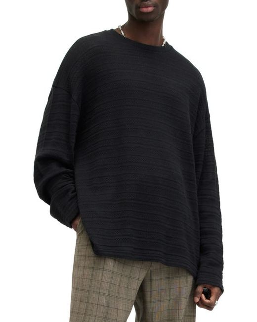 AllSaints Drax Knit Stripe Cotton Sweater