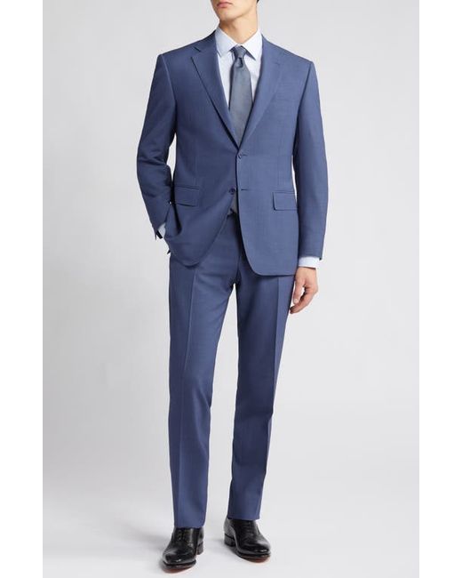 Canali Siena Regular Fit Solid Wool Suit