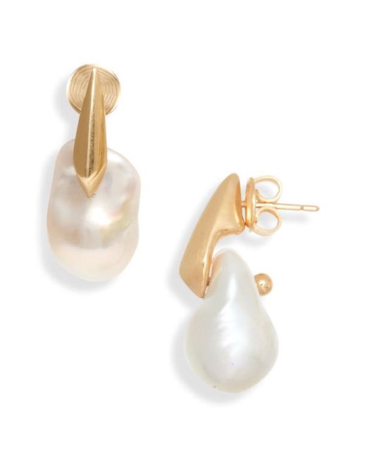 Bottega Veneta Baroque Pearl Drop Earrings