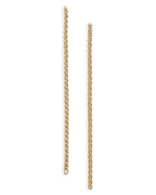 Nordstrom Wheat Chain Linear Drop Earrings