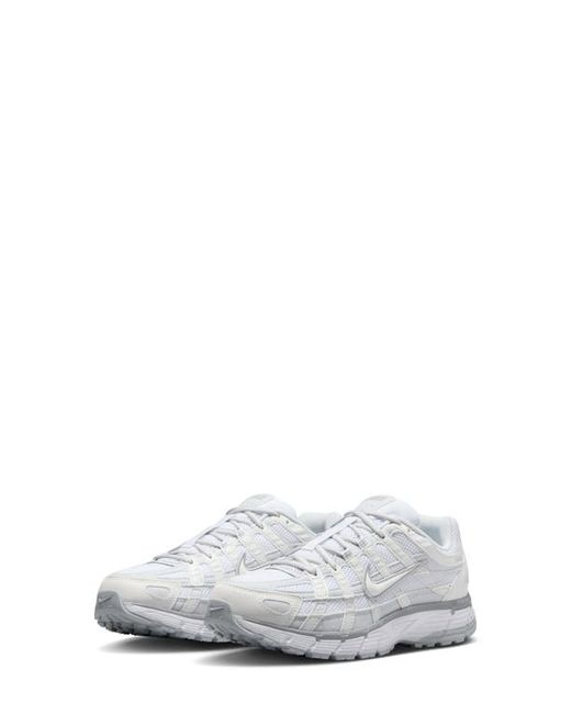 Nike P-6000 Sneaker Metallic Summit White/White