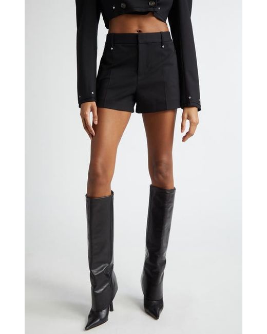 Dion Lee Rivet Detail Tailored Stretch Wool Shorts