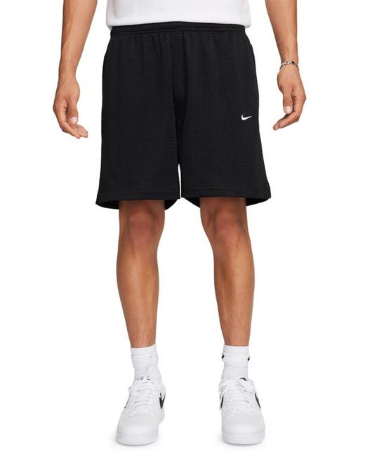 Nike Solo Swoosh Mesh Athletic Shorts Black