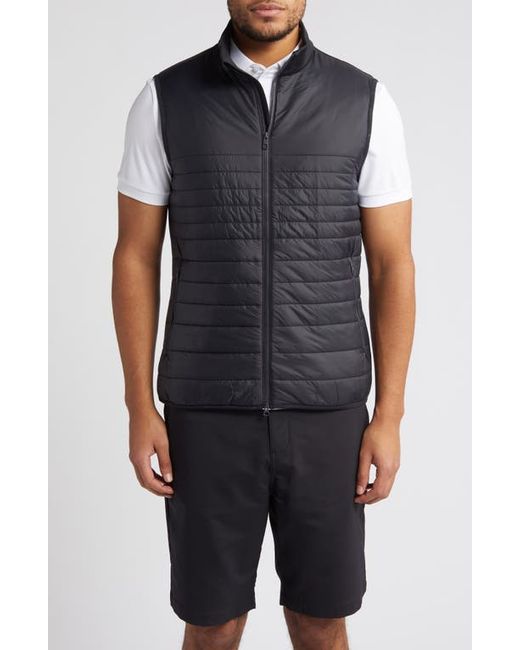 J. Lindeberg Martino Quilted Hybrid Water Repellent Insulated Vest