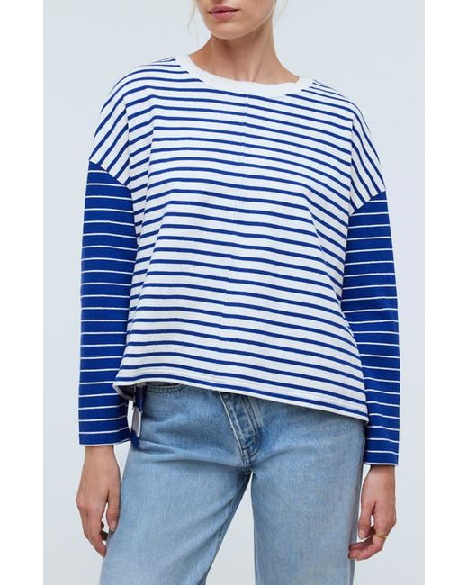 Madewell Easy Contrasting Stripe Long Sleeve Rugby T-Shirt