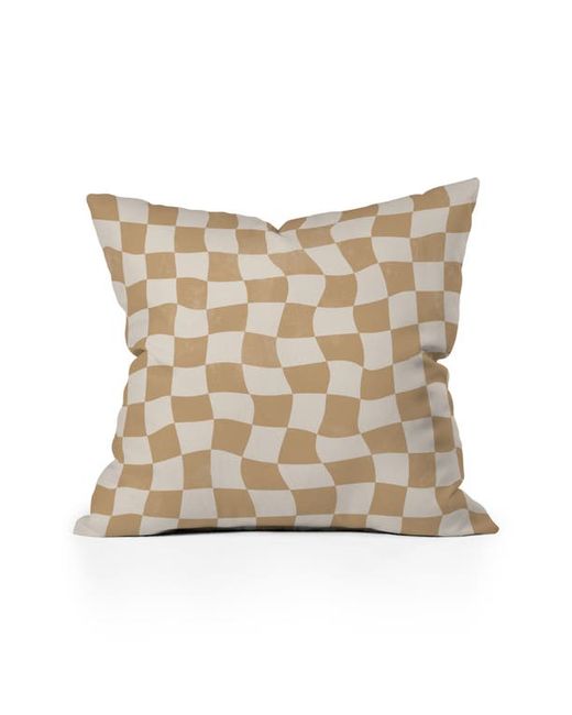 DENY Designs Warped Checkerboard Accent Pillow