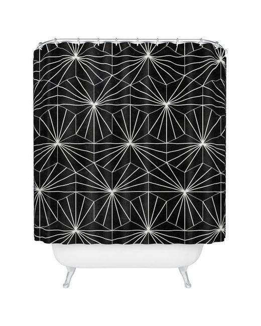DENY Designs Hexagonal Pattern Shower Curtain