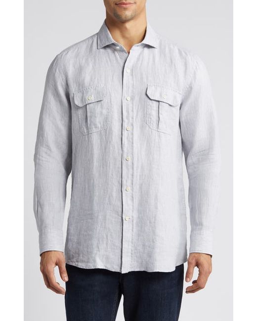 Peter Millar Crown Crafted Lev Linen Button-Up Shirt