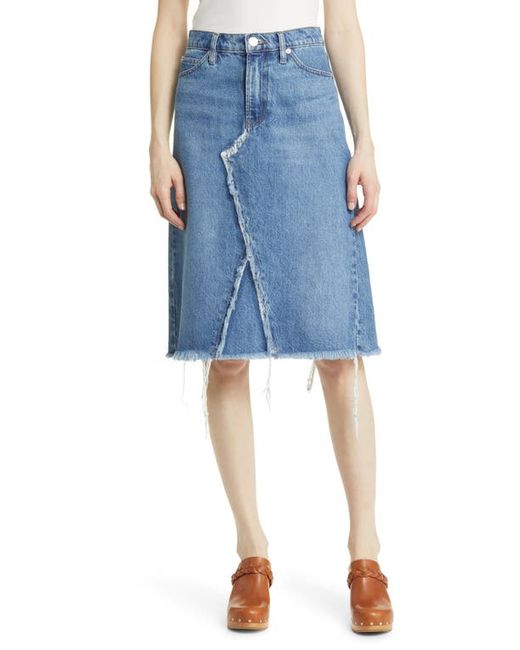 Frame Deconstructed Denim Skirt