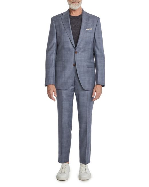 Jack Victor Esprit Contemporary Fit Plaid Wool Suit