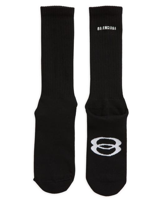 Balenciaga Unity Sports Crew Socks Black