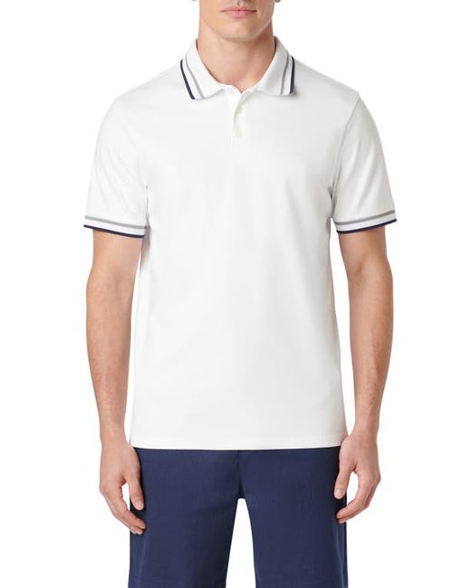 Bugatchi Tipped Short Sleeve Cotton Polo