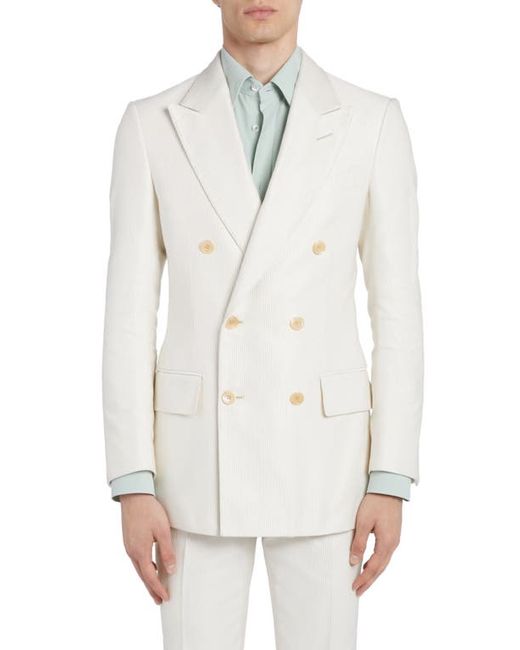 Tom Ford Attitucus Double Breasted Cotton Silk Sport Coat