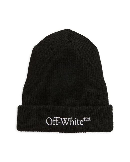 Off-White Wool Rib Beanie