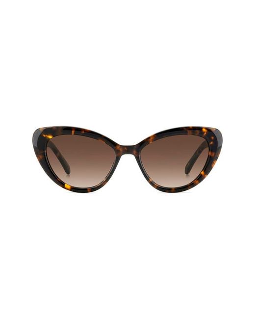 Kate Spade New York marlahs 53mm gradient cat eye sunglasses Havana Gradient