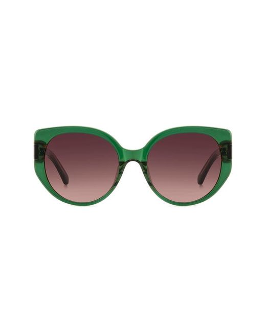 Kate Spade New York seraphina 55mm gradient round sunglasses Pink/Burgundy Shaded
