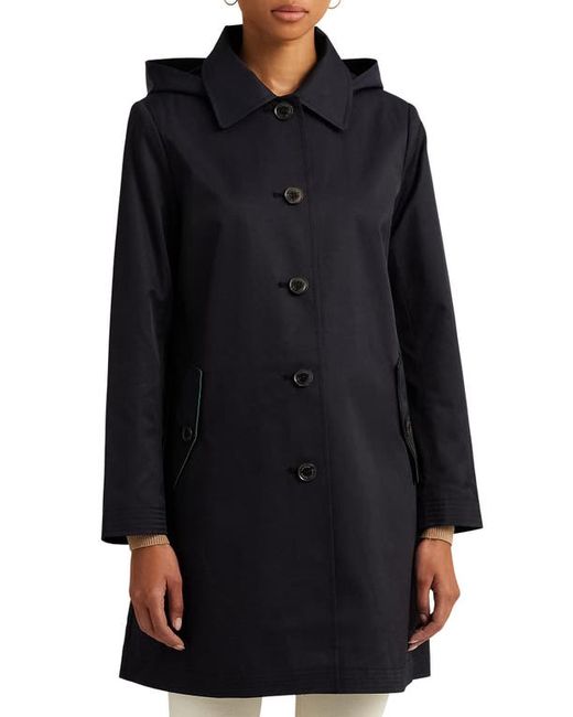 Lauren Ralph Lauren Cotton Blend Coat with Removable Hood