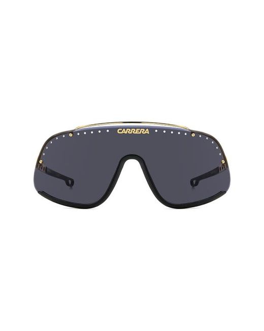 Carrera FLAGLAB 16 99mm Shield Sunglasses Black Gold Ar