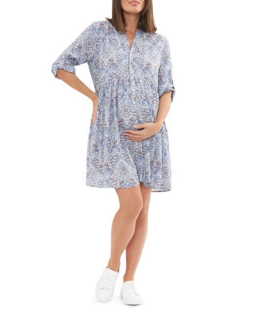 Ripe Maternity Brook Layered Maternity Shirtdress