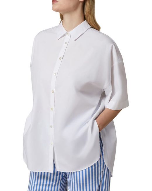 Marina Rinaldi Harry Cotton Poplin Button-Up Shirt